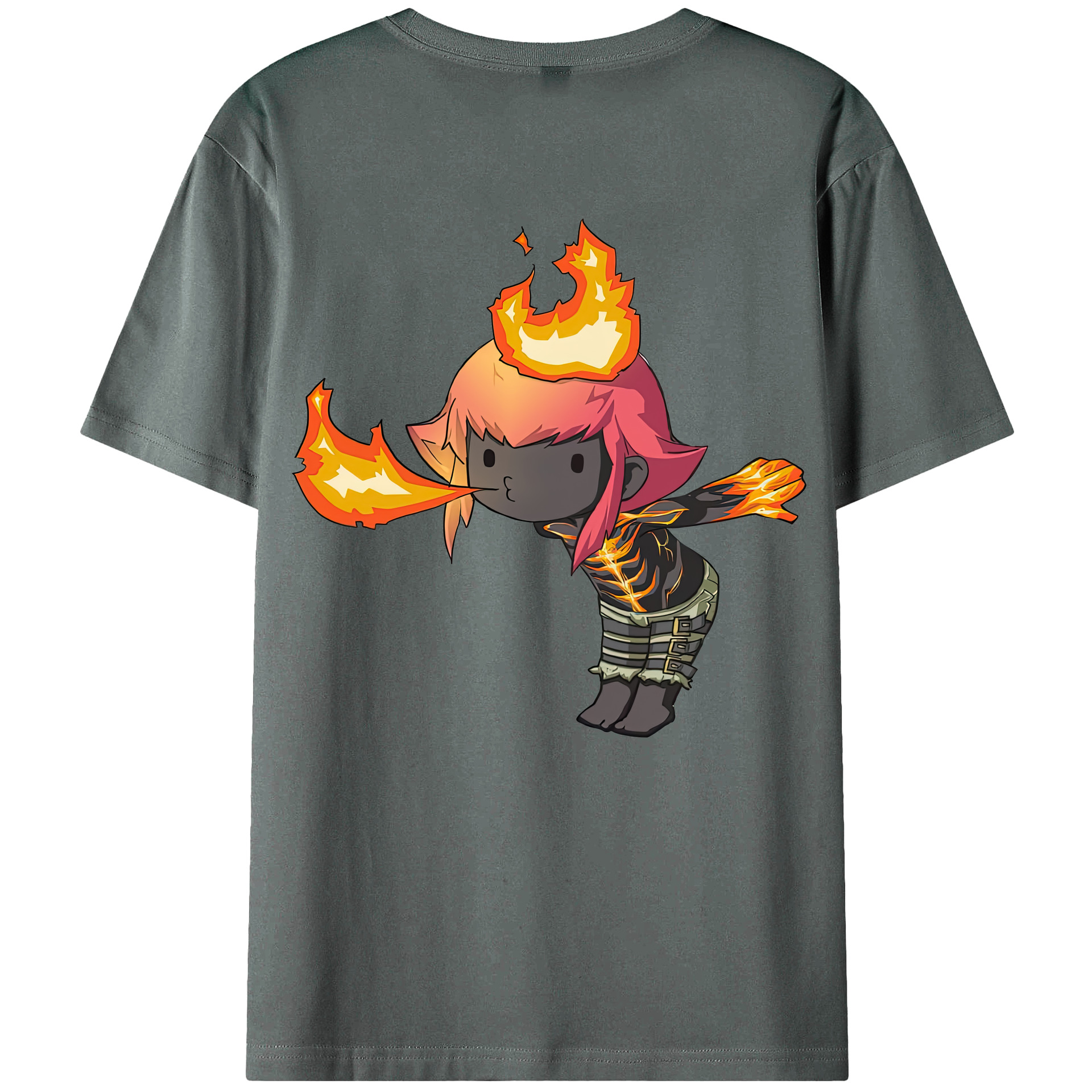 （画像用） リーグ・オブ・レジェンド League of Legends LOL 綿100％ メンズ半袖Tシャツ（バックプリント） 通気性